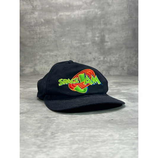 Vintage 90s Space Jam Embroidered Movie Promo Graphic Snapback Hat OSFA