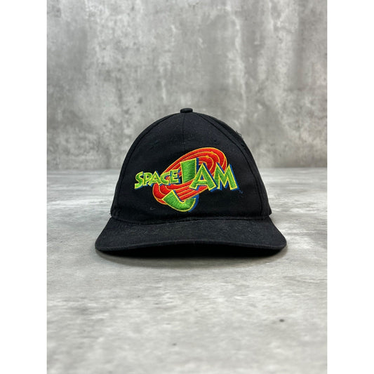Vintage 1996 Space Jam Embroidered Logo Movie Promo Snapback Hat OSFA