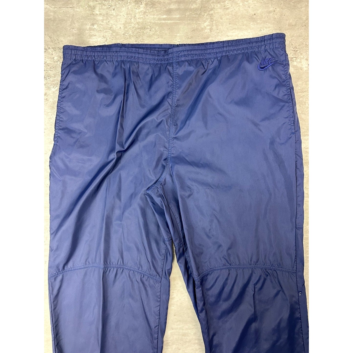 Vintage 90s Nike Tonal Embroidered Swoosh Nylon Track Pants Size XL