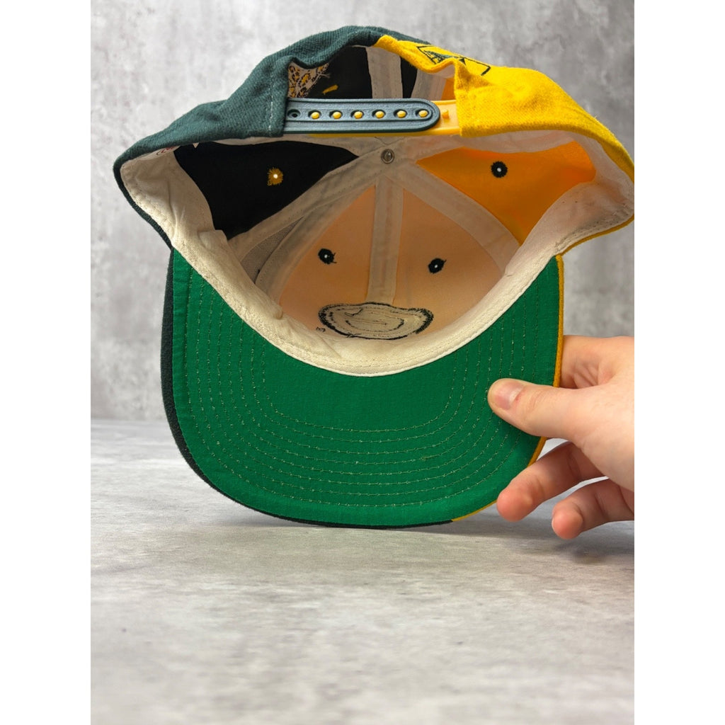Vintage Green Bay Packers NFL World Champions Split Snapback Hat OSFA