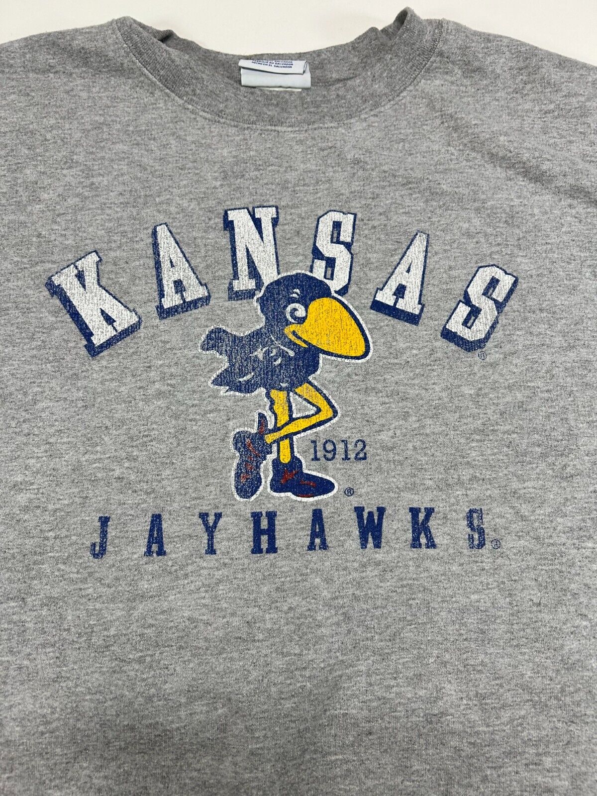 Kanas Jayhawks NCAA Mascot Graphic Champion Sweatshirt Size 2XL