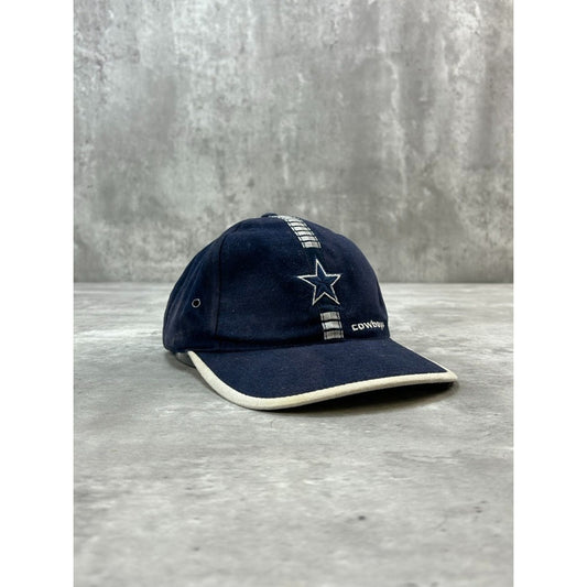 Vintage 90s Dallas Cowboys NFL Embroidered Logo Football Strapback Hat OSFA