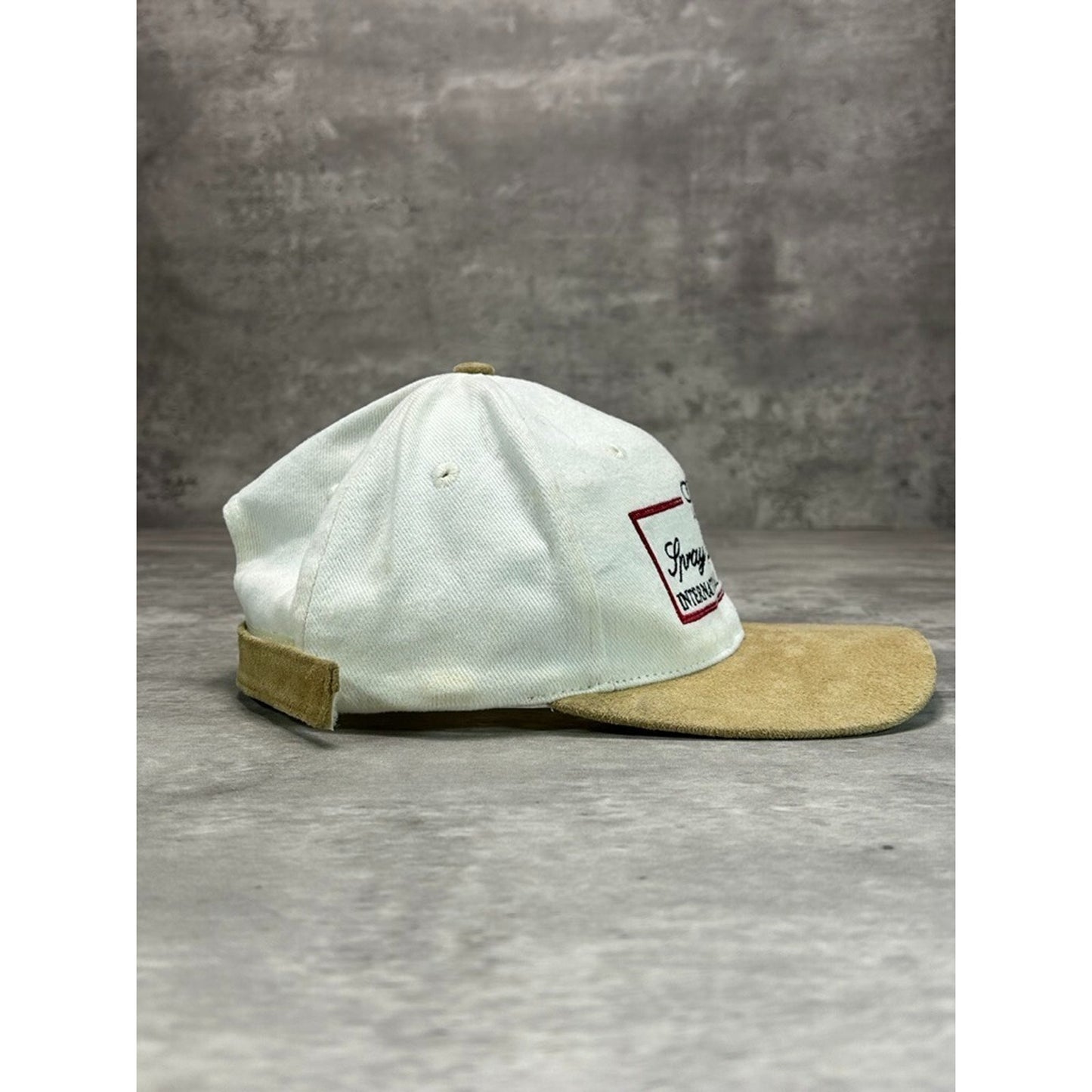 Vintage 90s Audi Spray Farm Horse Trails Embroidered Strapback Hat OSFA