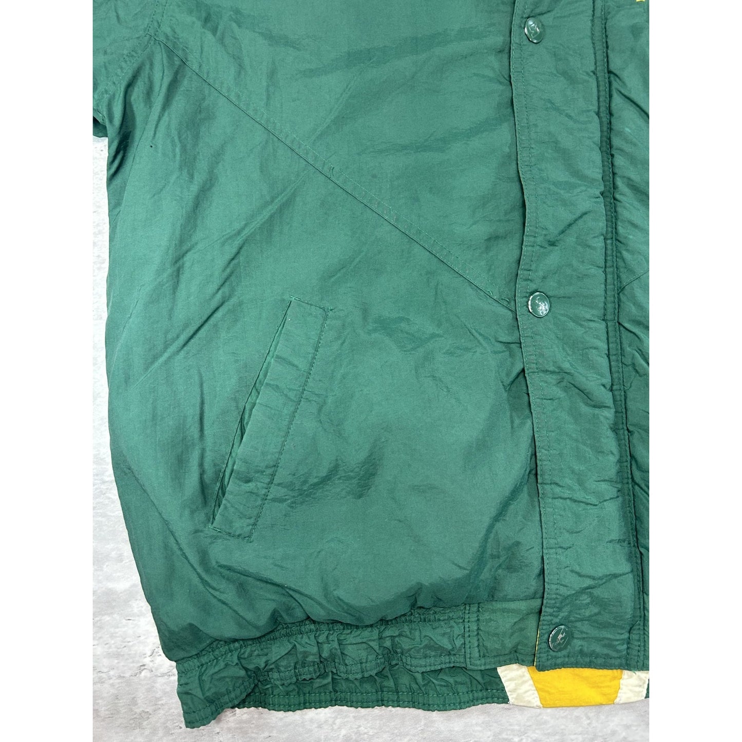 Vintage 90s Green Bay Packers NFL Embroidered Full Zip Starter Jacket Sz Medium