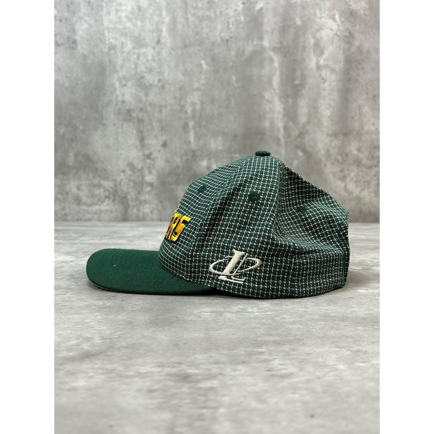 Vintage 90s Green Bay Packers NFL Embroidered Spellout Strapback Hat OSFA