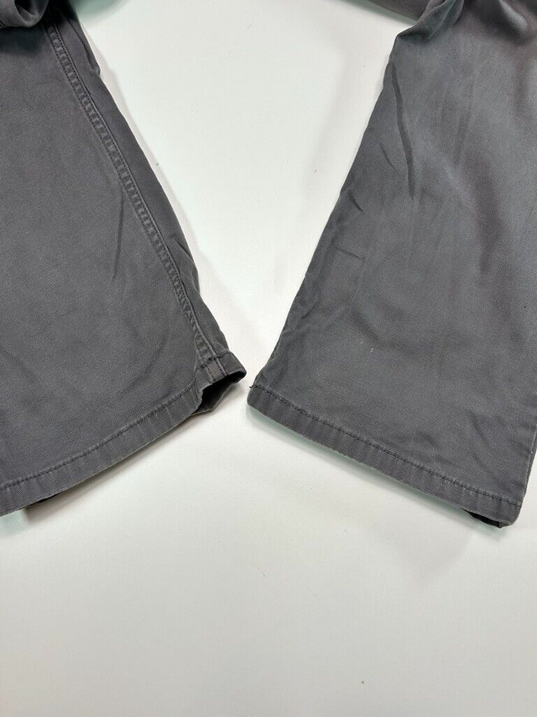 Carhartt Relaxed Fit Canvas Work Wear Five Pocket Pants Size 37W Gray