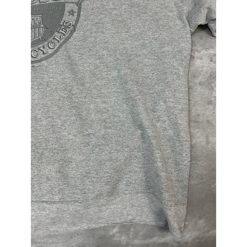 Harley Davidson Motorcycles Crest Graphic Sweatshirt Size 2XL Gray