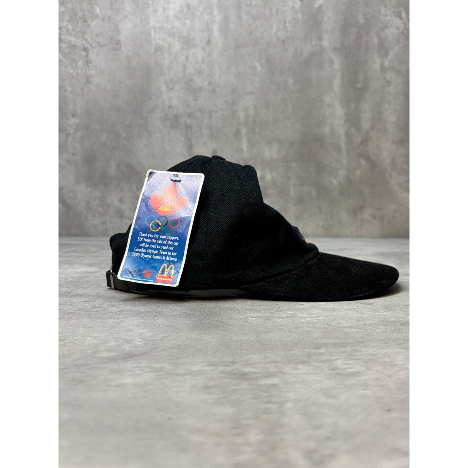 Vintage 90s Team Canada Olympics Embroidered Logo Strapback Hat OSFA