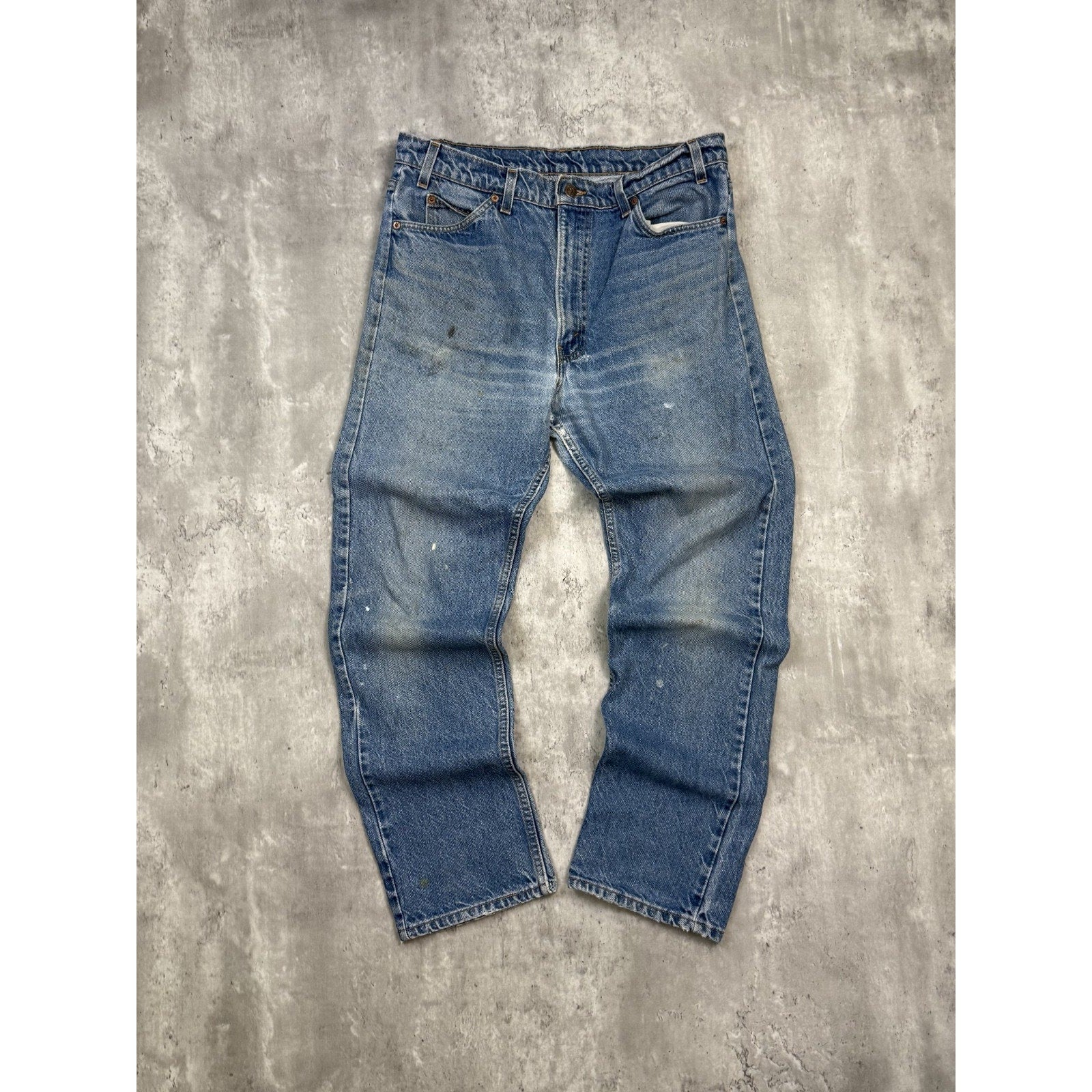 Vintage 80s/90s Levis Orange Tab Light Wash Denim Pants Size 35