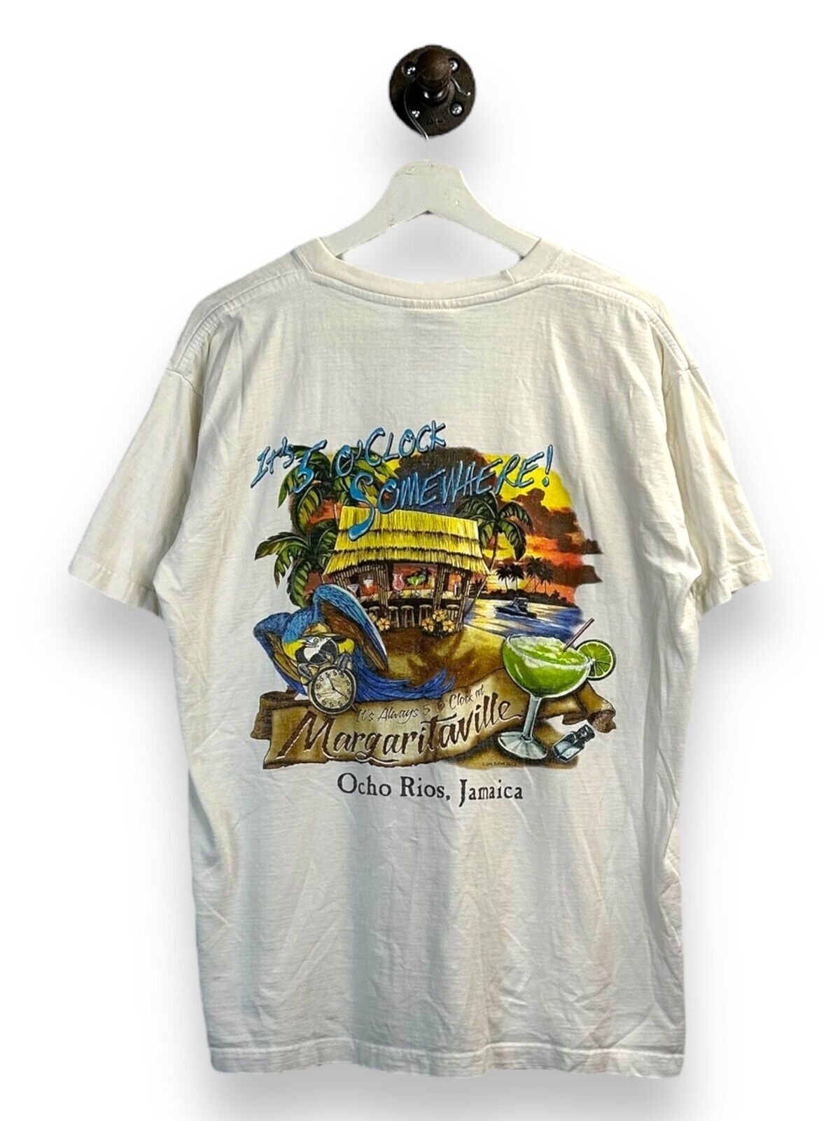 Jimmy Buffet Margaritaville Ocho Rios Destination Graphic T-Shirt Size Large