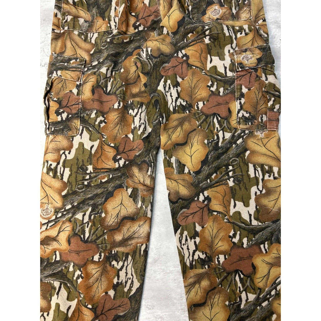 Vintage 90s Mossy Oak Tree Camo Cargo Hunting Pants Size 36