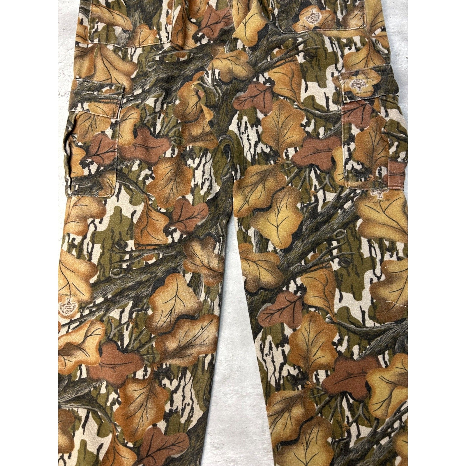Vintage 90s Mossy Oak Tree Camo Cargo Hunting Pants Size 36