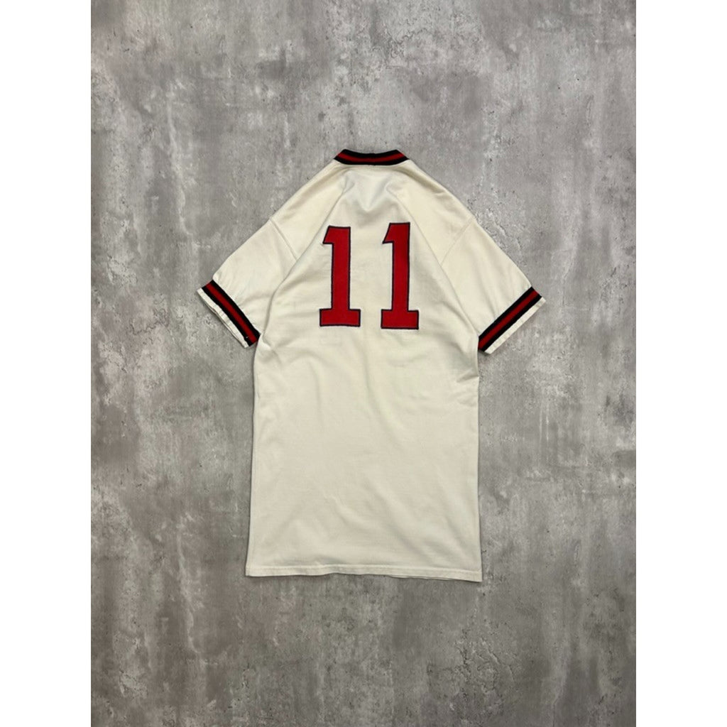 Vintage 60s/70s Patriots #11 Stitched Baseball Jersey Size Large White