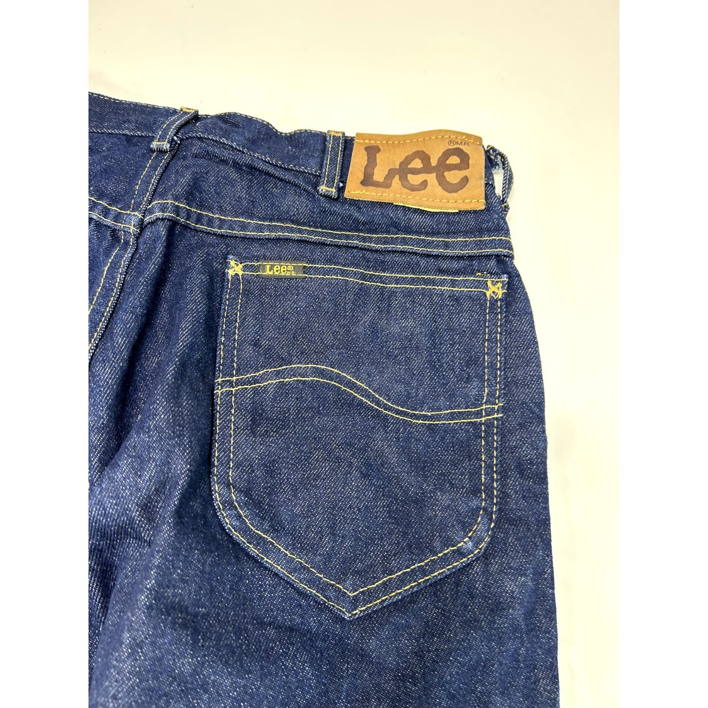 Vintage 80s Lee Dark Wash Denim Pants Size 31 Blue