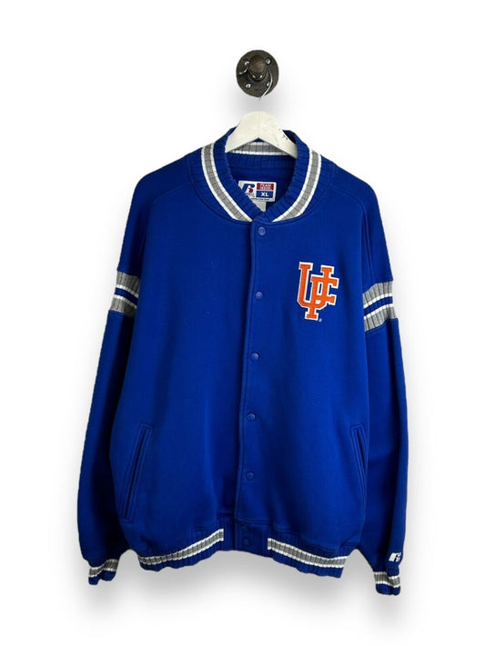 Florida Gators NCAA Embroidered Spellout Collegiate Bomber Jacket Size XL Blue