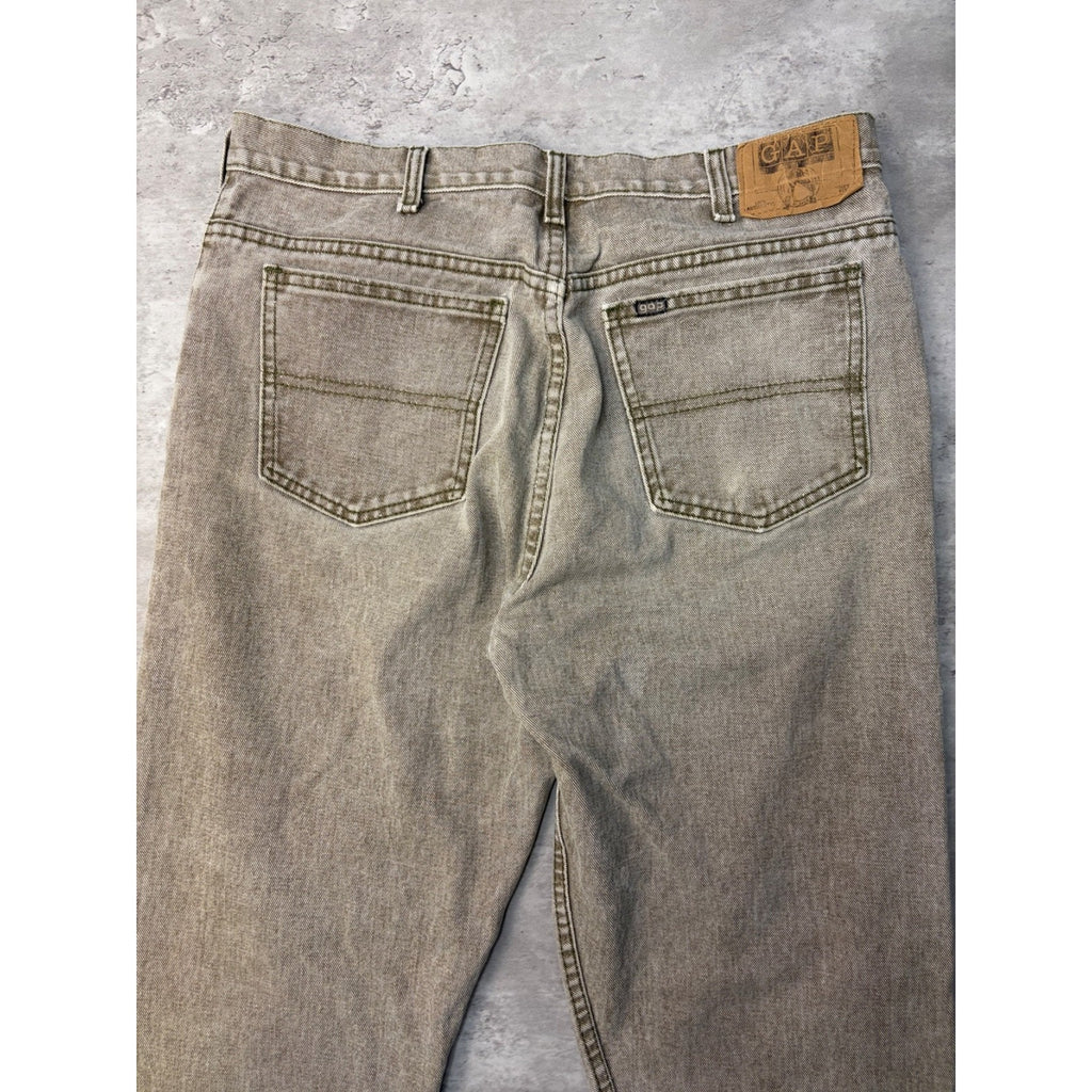 Vintage 90s Gap Gray Wash Denim Pants Size 33