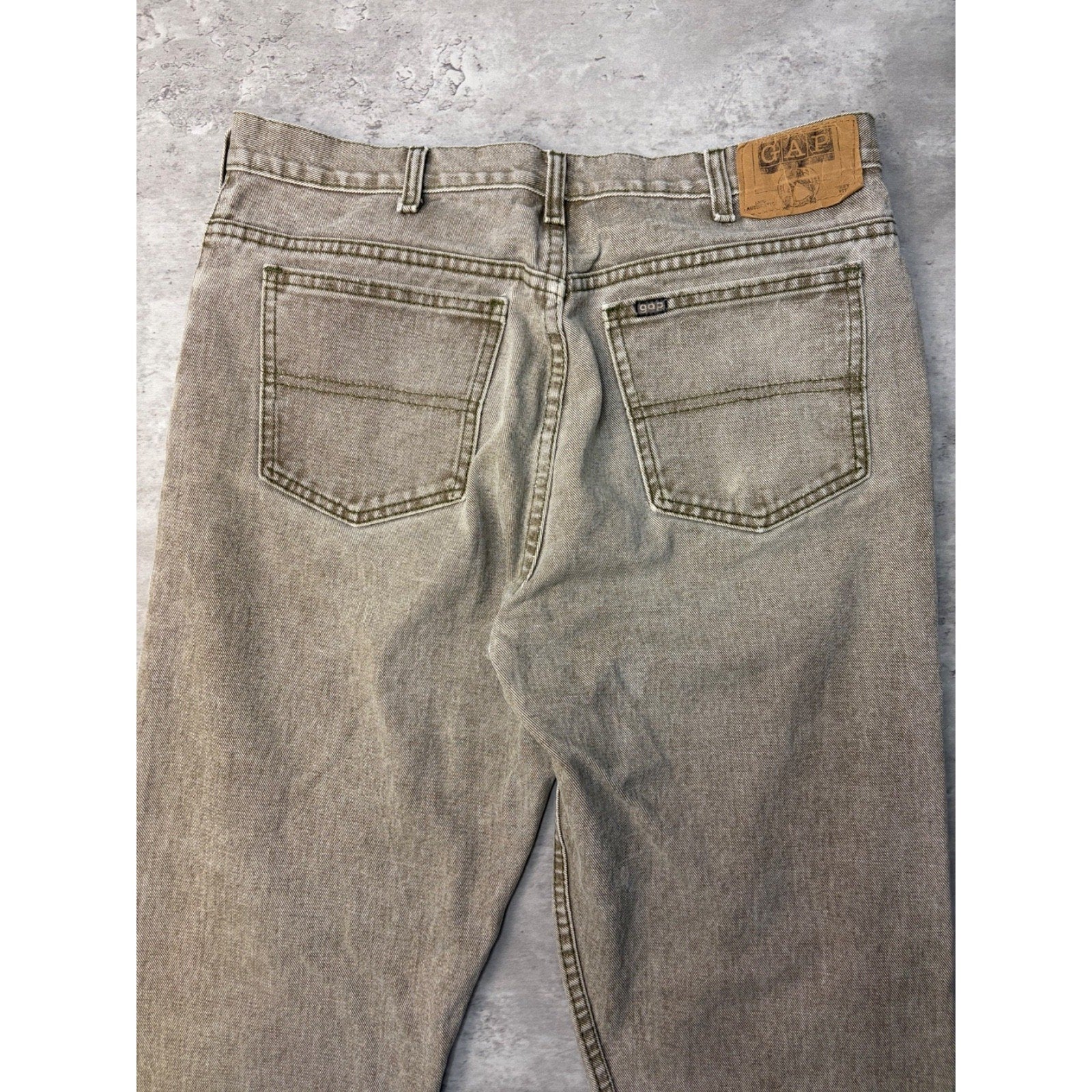 Vintage 90s Gap Gray Wash Denim Pants Size 33