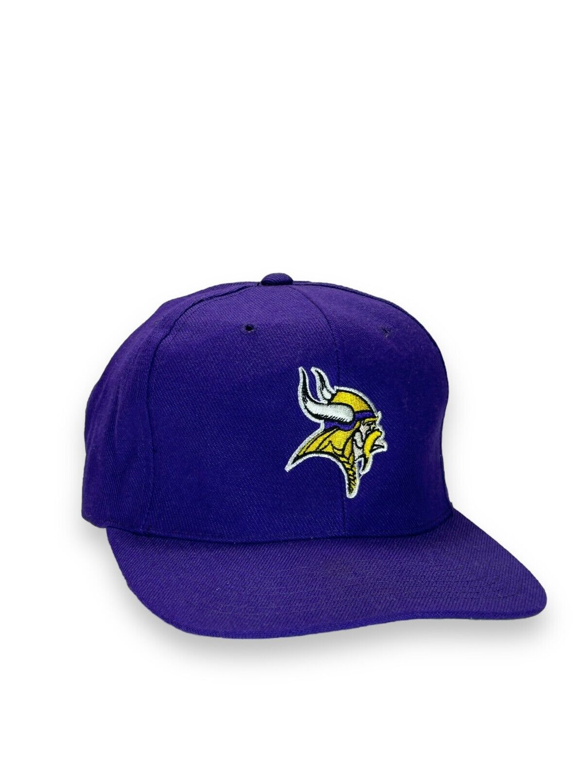 Vintage 90s Minnesota Vikings NFL Embroidered Logo Snapback Hat OSFA