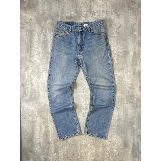 Vintage 90s Levis 505 Red Tab Light Wash Denim Pants Size 34 Blue