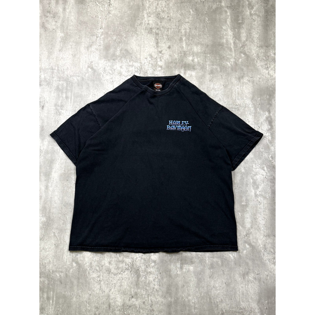 Vintage Harley Davidson Genuine HD Graphic Spellout T-Shirt Size 2XL