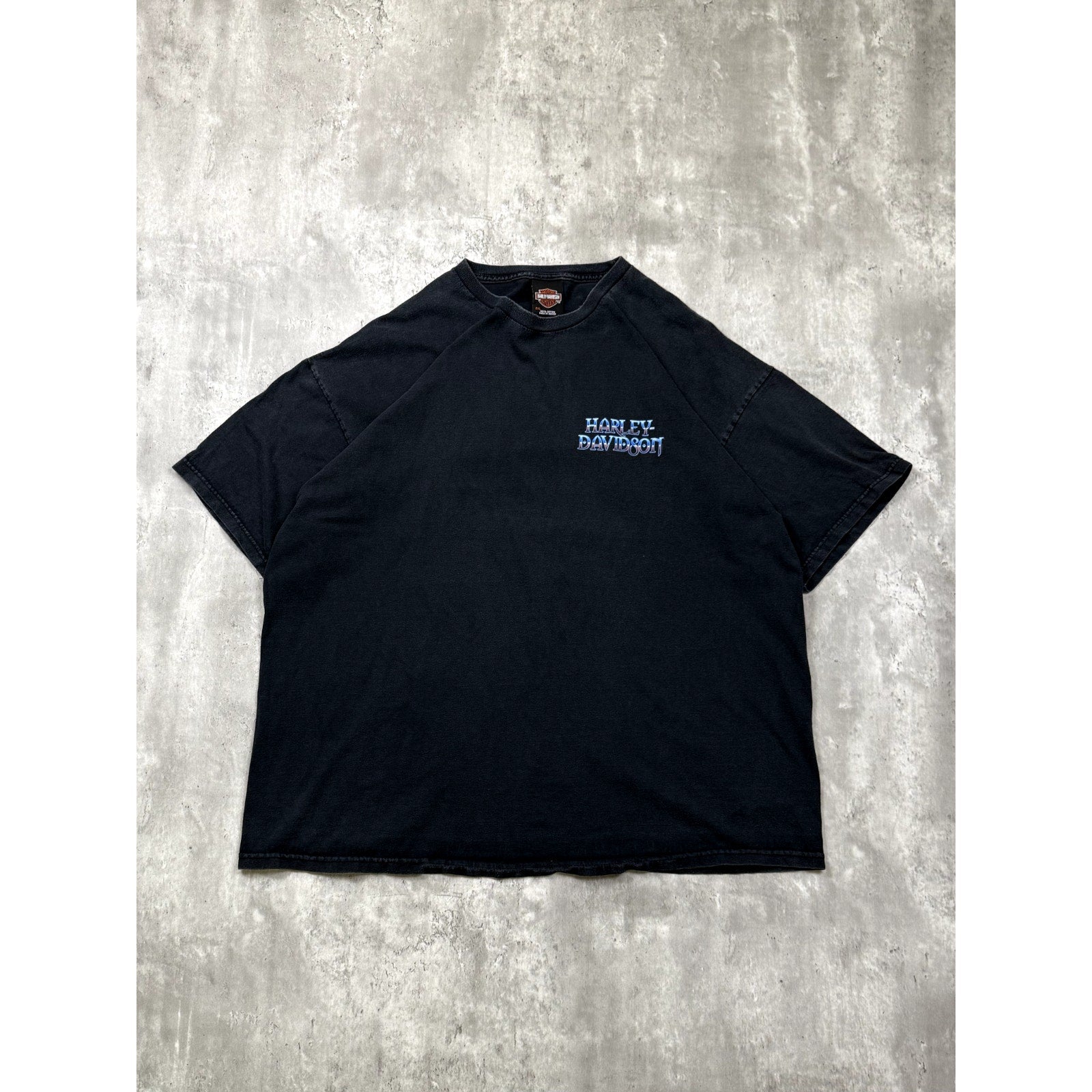 Vintage Harley Davidson Genuine HD Graphic Spellout T-Shirt Size 2XL