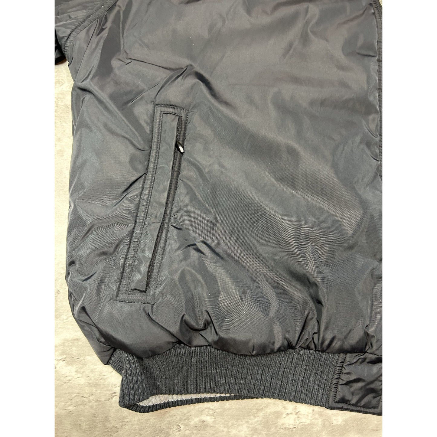 Vintage 90s Adidas Embroidered Logo Full Zip Reversible Hooded Jacket Size Large