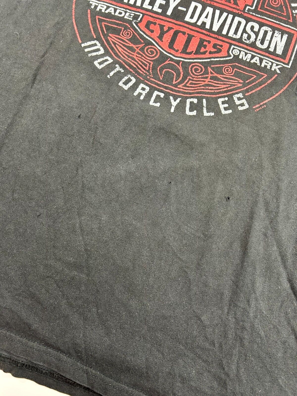 Harley Davidson Motorcycles Spell Out Graphic T-Shirt Size XL Black