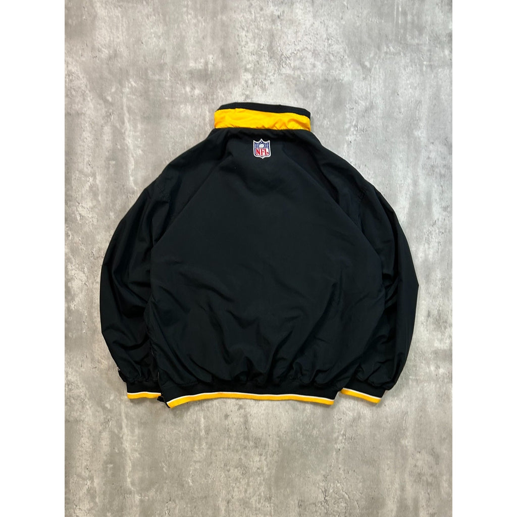 Vintage 90s Pittsburgh Steelers NFL Full Zip Starter Jacket Size 2XL