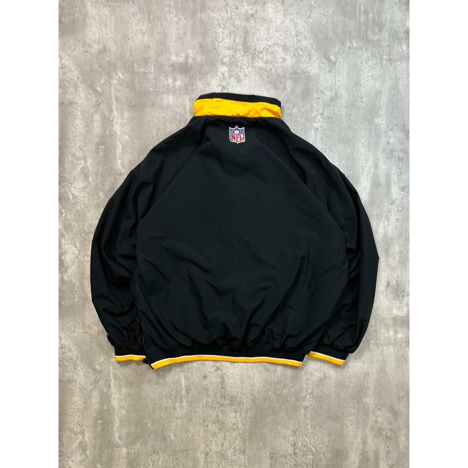 Vintage 90s Pittsburgh Steelers NFL Full Zip Starter Jacket Size 2XL