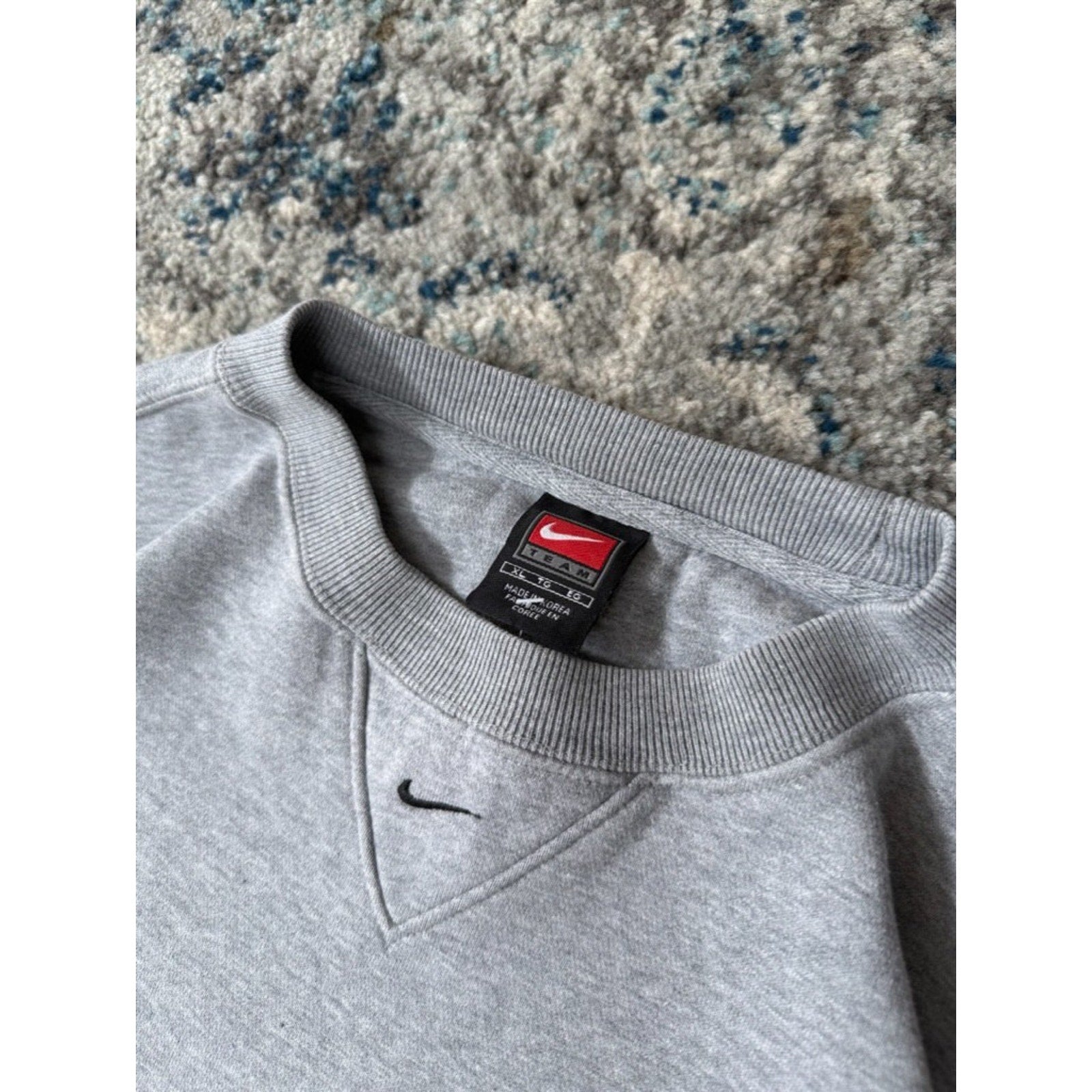 Vintage Kansas City Chiefs NFL Nike Mini Middle Swoosh Sweatshirt Size XL