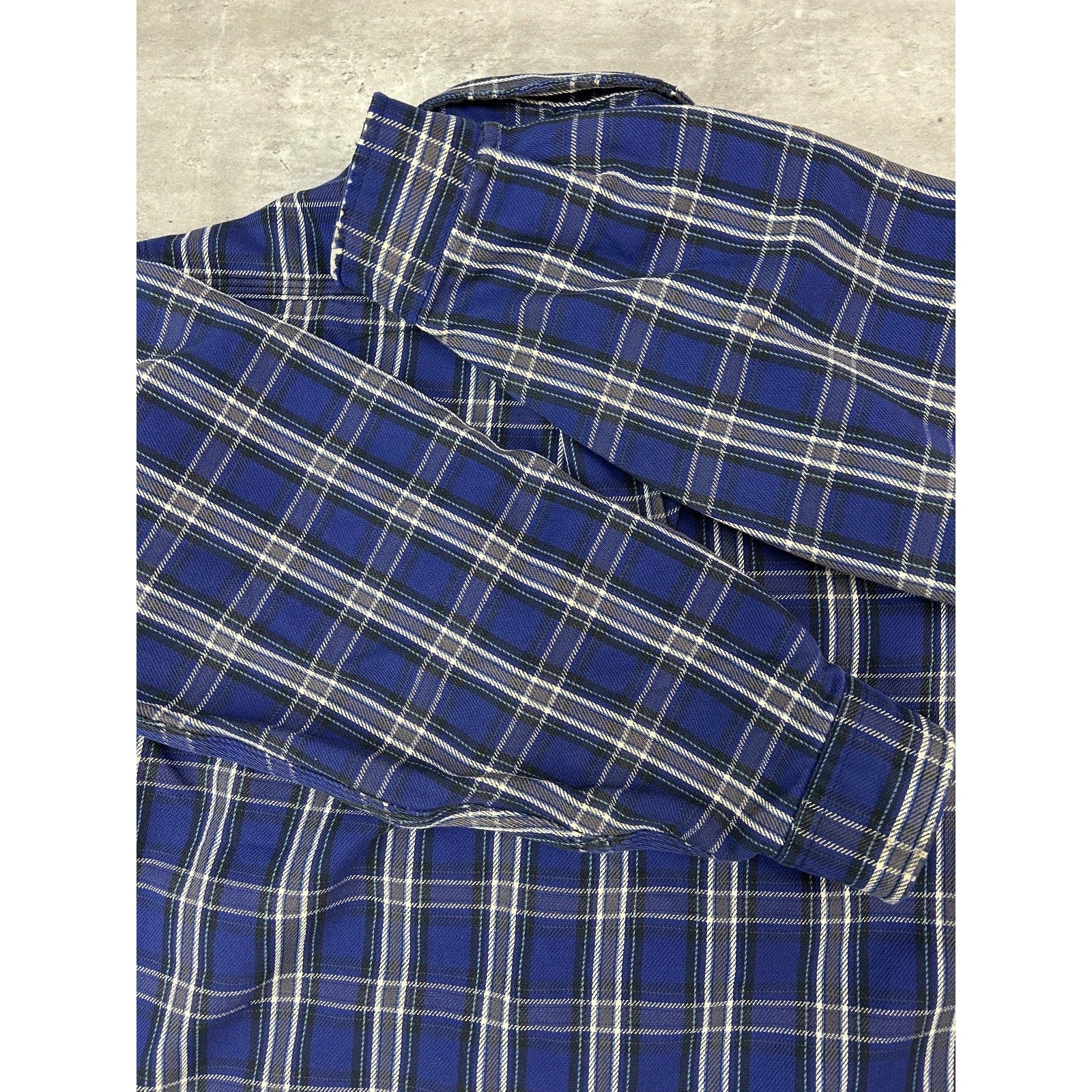 Vintage Carhartt Plaid Double Pocket Workwear Long Sleeve Button Up Shirt Large