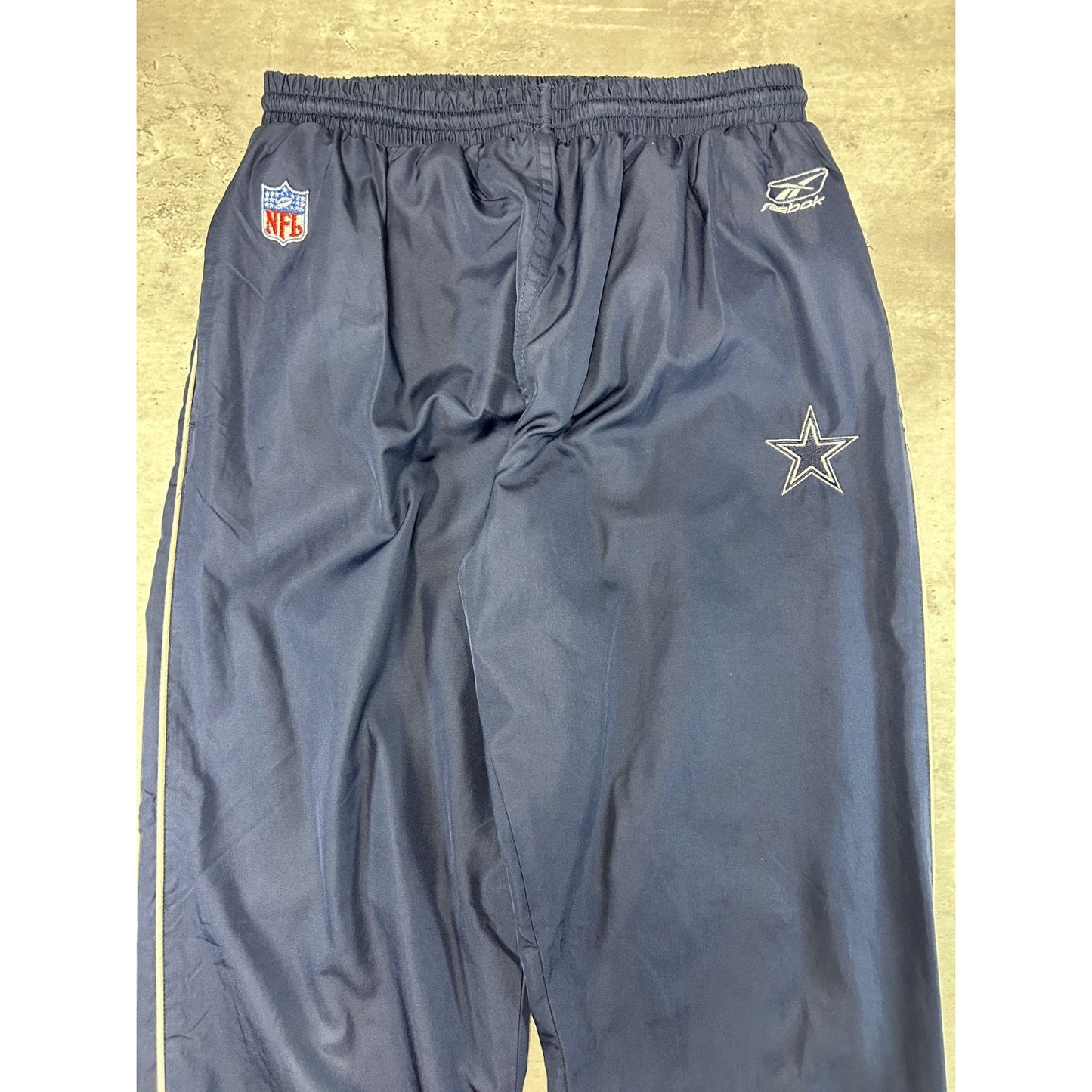 Vintage 2000s Dallas Cowboys NFL Reebok Nylon Track Pants Size Medium