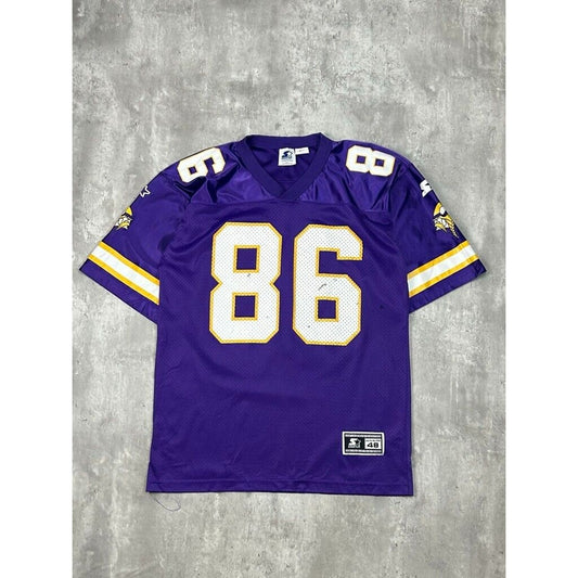 Vintage 1998 Jake Reed #86 Minnesota Vikings NFL Starter Jersey Size 48 Large