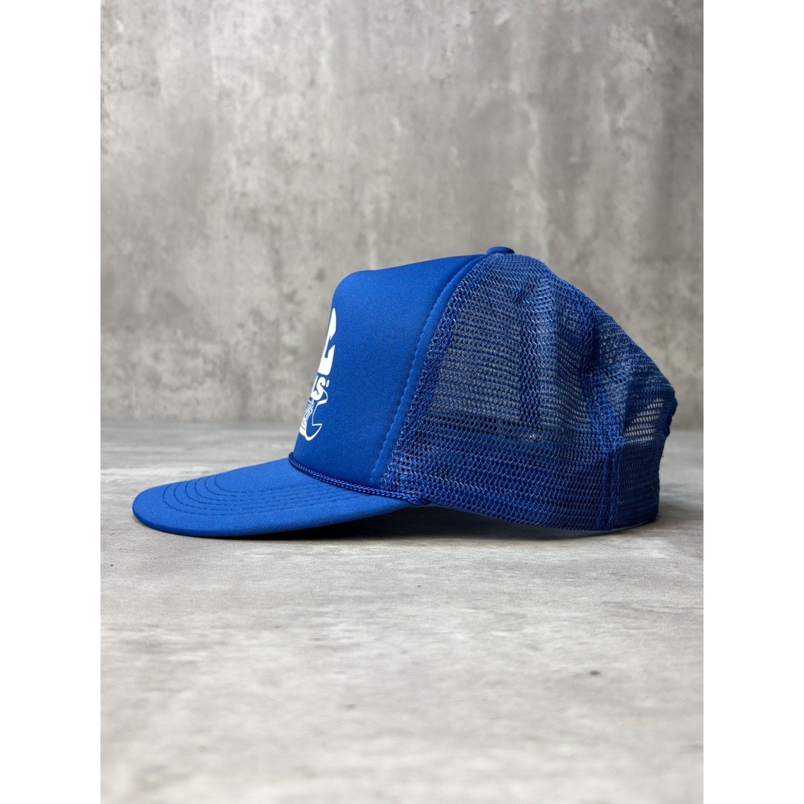Vintage Mac Tools Motorsports Graphic Spellout Trucker Snapback Hat OSFA