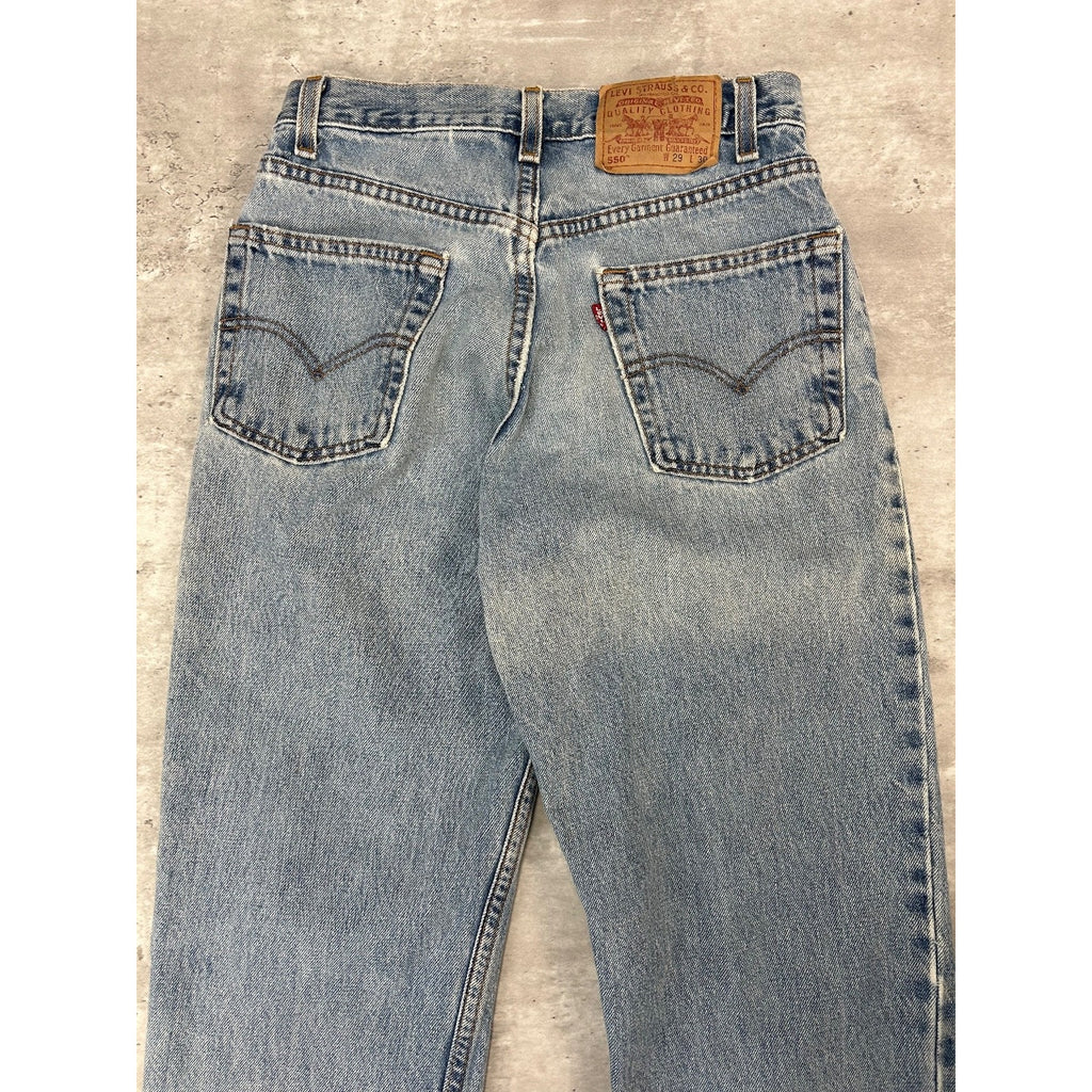 Vintage 90s Levis 550 Red Tab Medium Wash Denim Pants Size 29