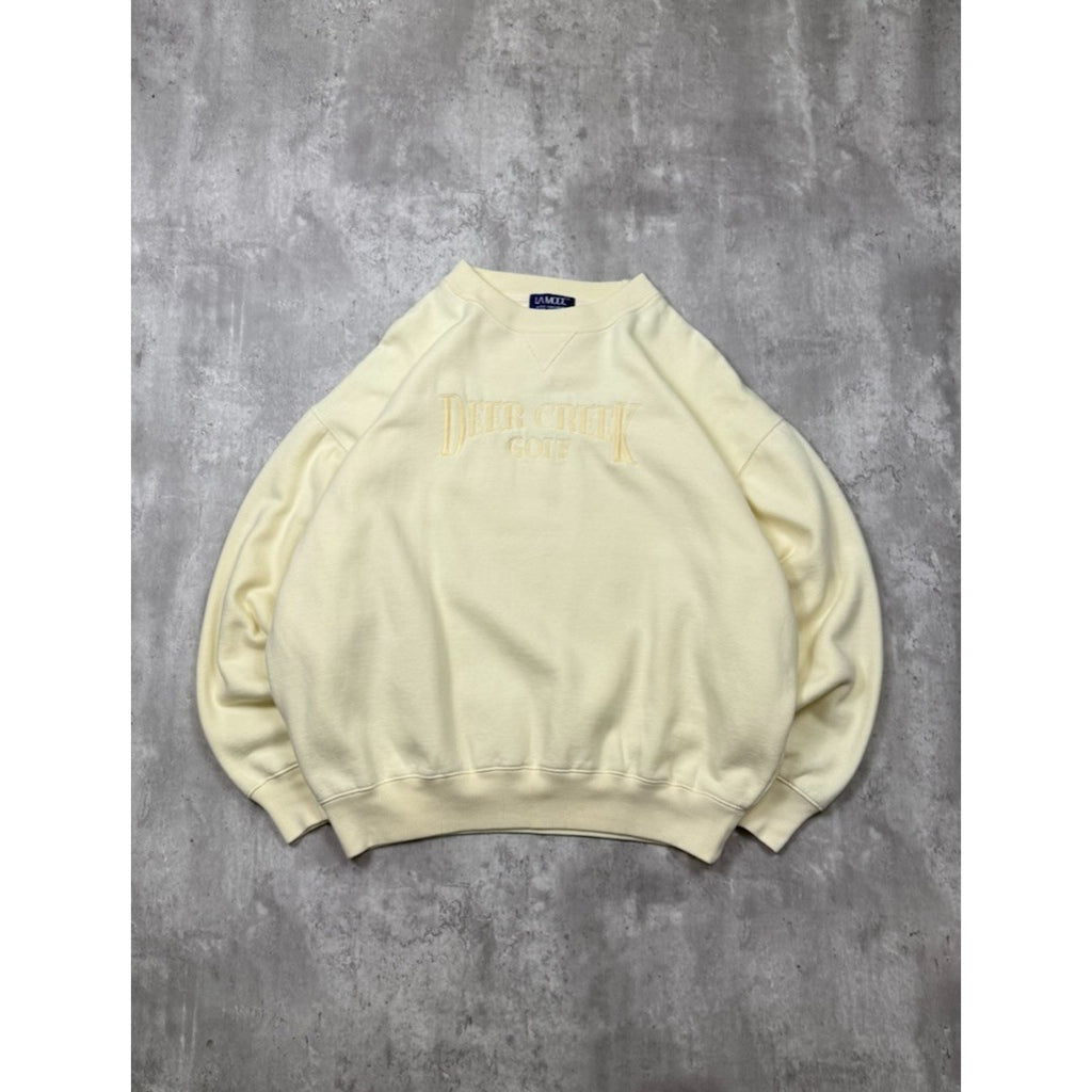 Vintage Deer Creek Golf Embroidered Spellout Sweatshirt Size XL