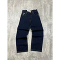 Vintage Y2K Womens Johnny Blaze Embroidered Dark Wash Denim Pants Size 28x29