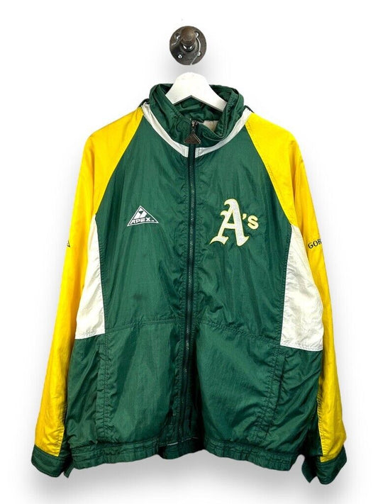 Vintage 90s Oakland Athletics MLB Embroidered Logo Gore Tex Jacket Size Large