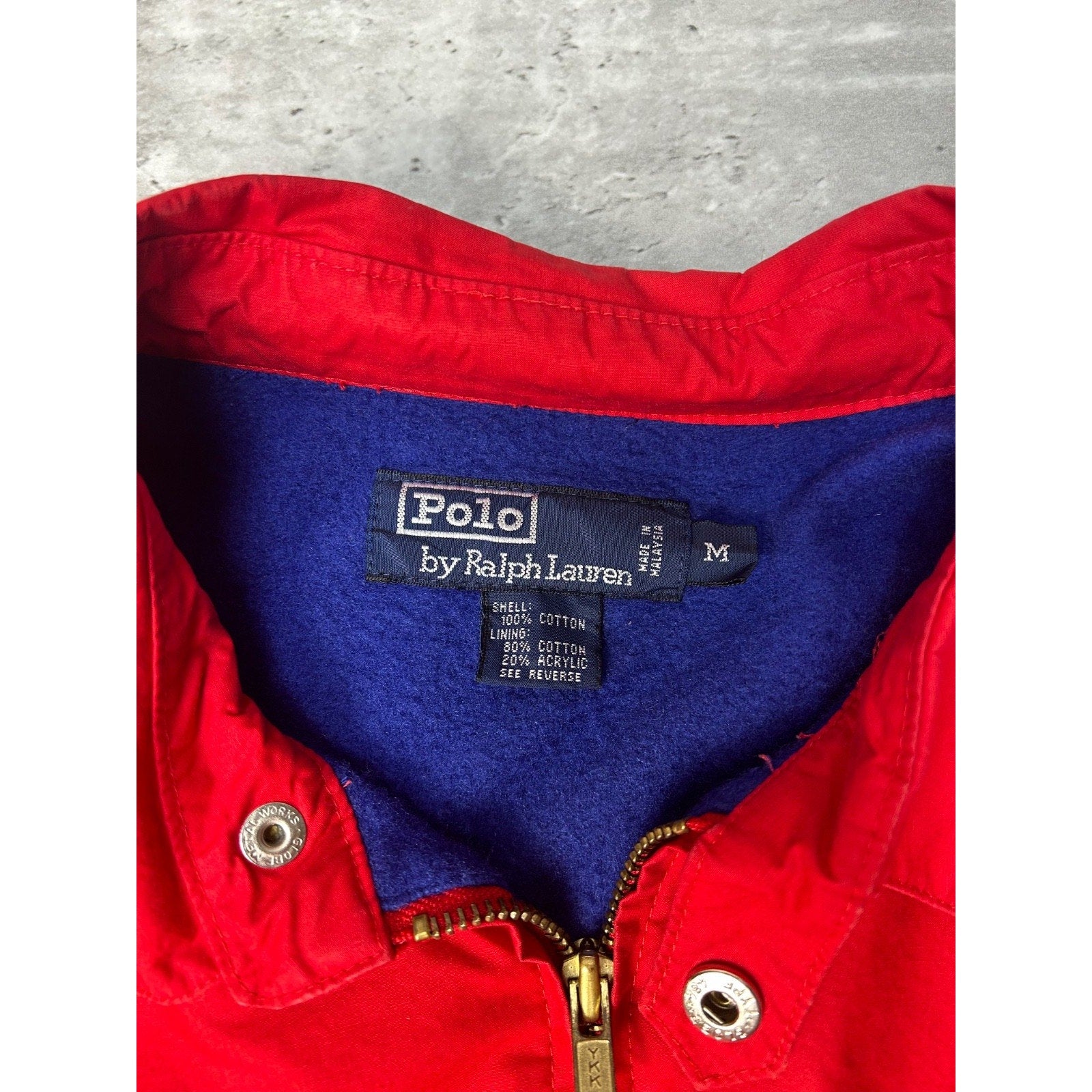 Vintage 90s Polo Ralph Lauren Insulated Multi Pocket Full Zip Jacket Size Medium
