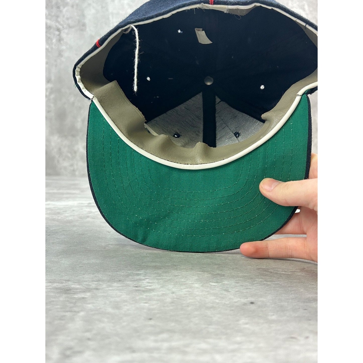 Vintage 80s Washington Nationals MLB Embroidered Logo Fitted Hat Size 7 1/4