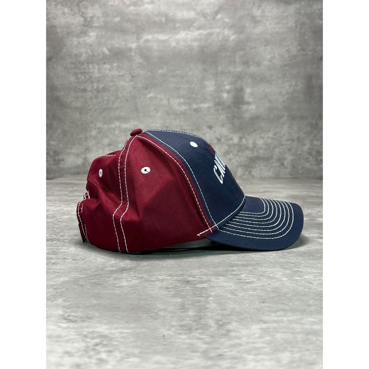 Vintage Cleveland Cavaliers NBA Embroidered Spellout Logo Strapback Hat OSFA