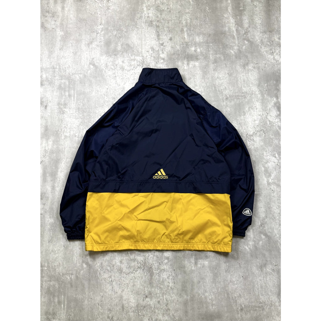 Vintage Adidas Embroidered Logo Two Tone Windbreaker Jacket Size XL