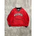 Vintage 90s Wisconsin Badgers NCAA Nylon Pullover Windbreaker Jacket Size XL