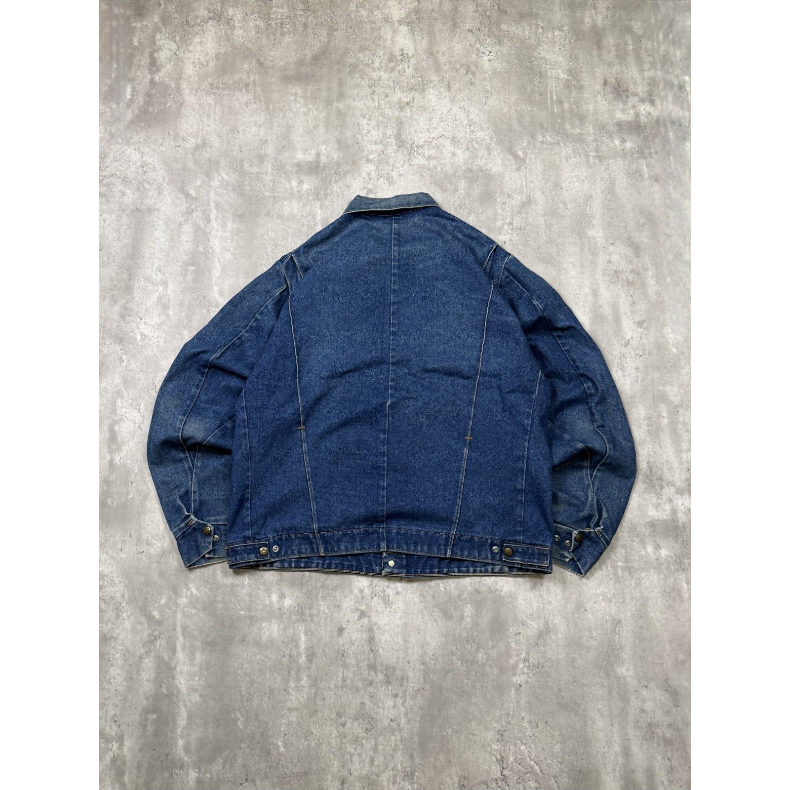 Vintage 1970s Key Imperial Dark Wash Denim Trucker Jacket Size