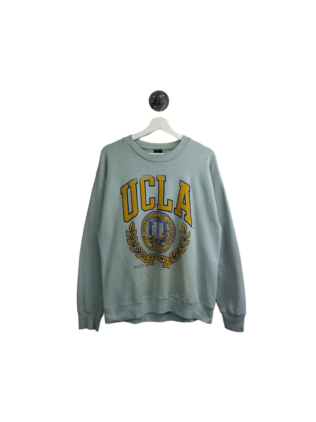 Vintage 80s/90s UCLA Bruins Collegiate Crest Front & Back Sweatshirt Size Large