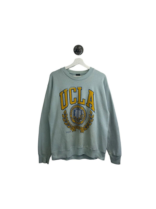Vintage 80s/90s UCLA Bruins Collegiate Crest Front & Back Sweatshirt Size Large