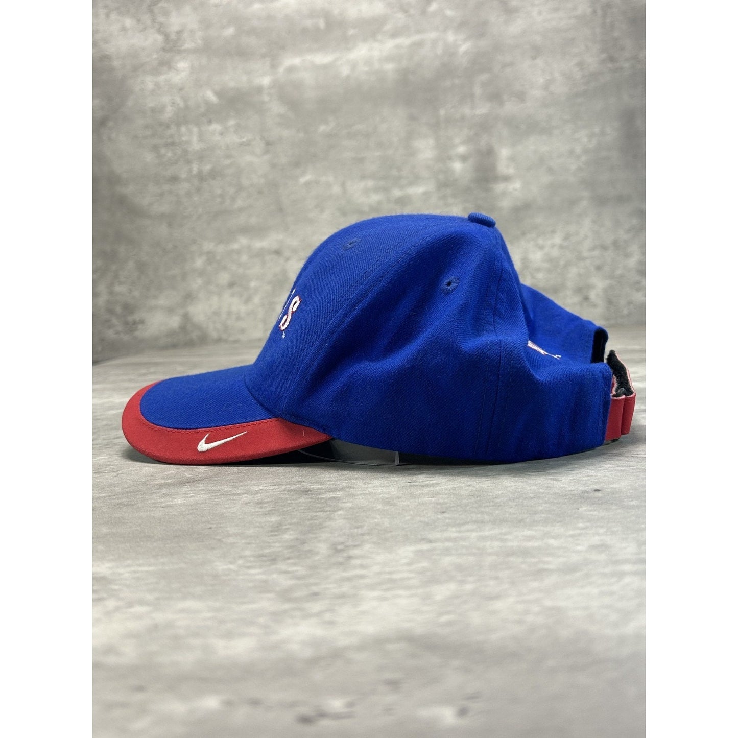 Vintage 90s Kansas Jayhawks NCAA Embroidered Nike Strapback Hat OSFA