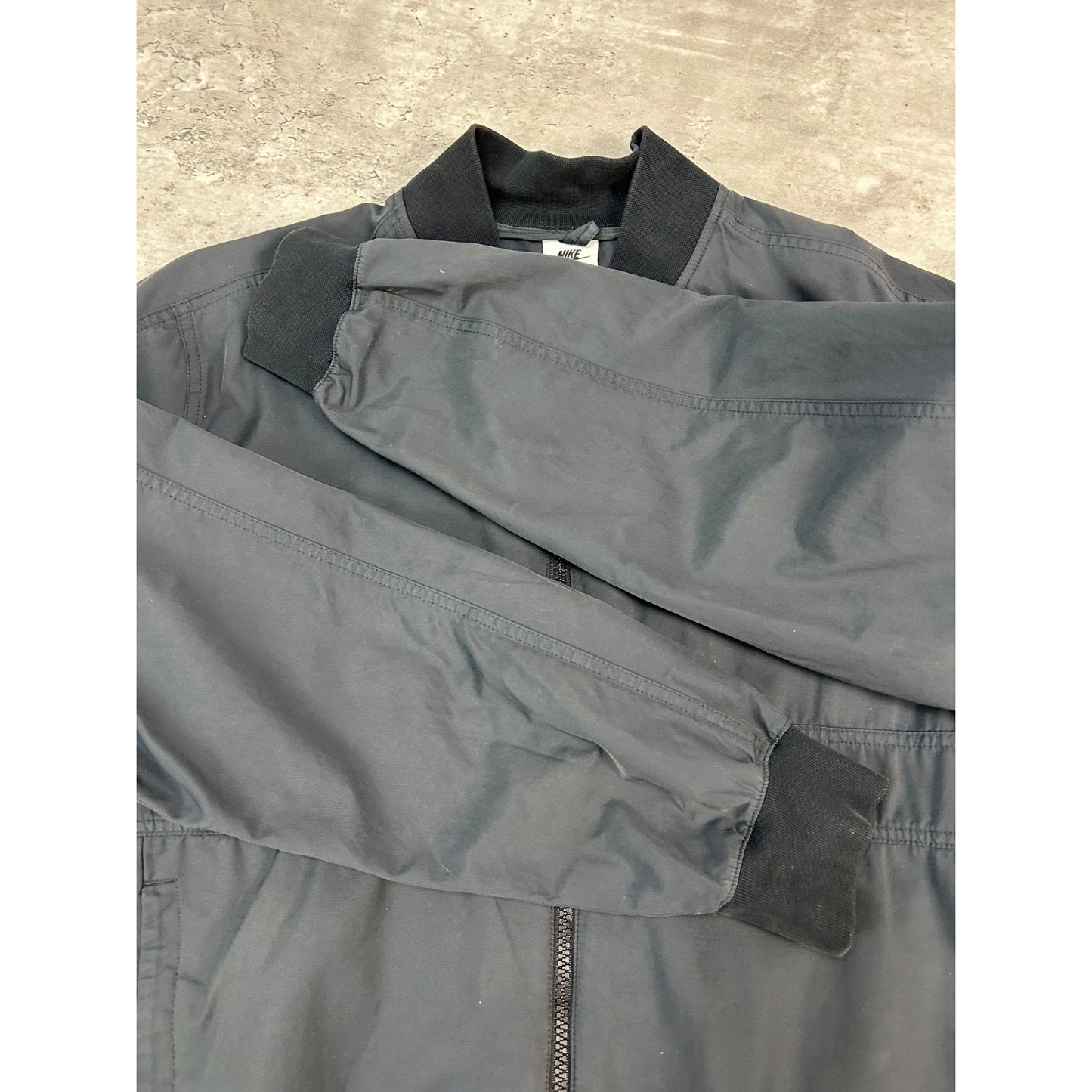 Vintage Nike Embroidered Mini Swoosh Windbreaker Bomber Jacket Size 2XL YOUTH