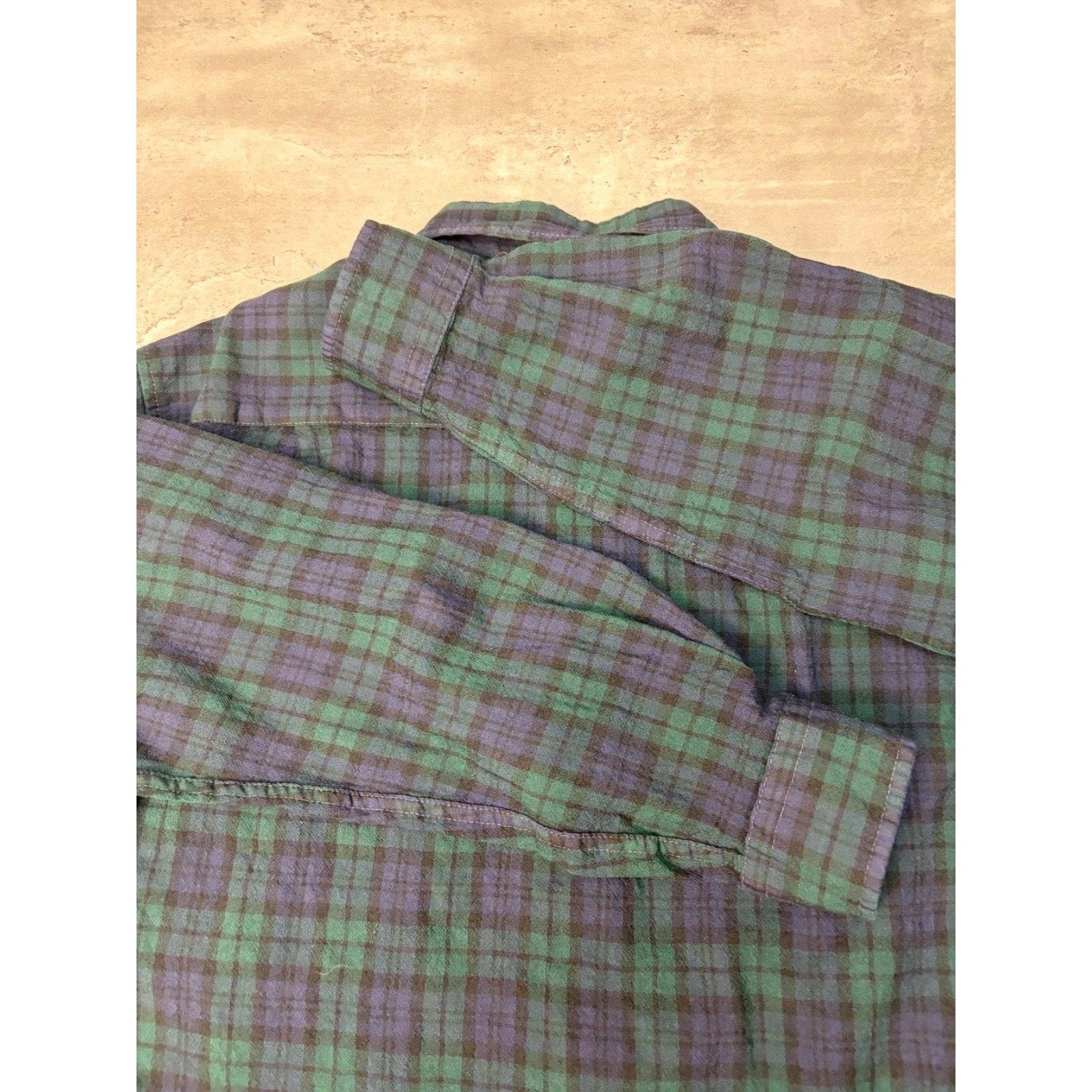 Vintage Pendleton Single Pocket Plaid Print Long Sleeve Button Up Shirt Size XL