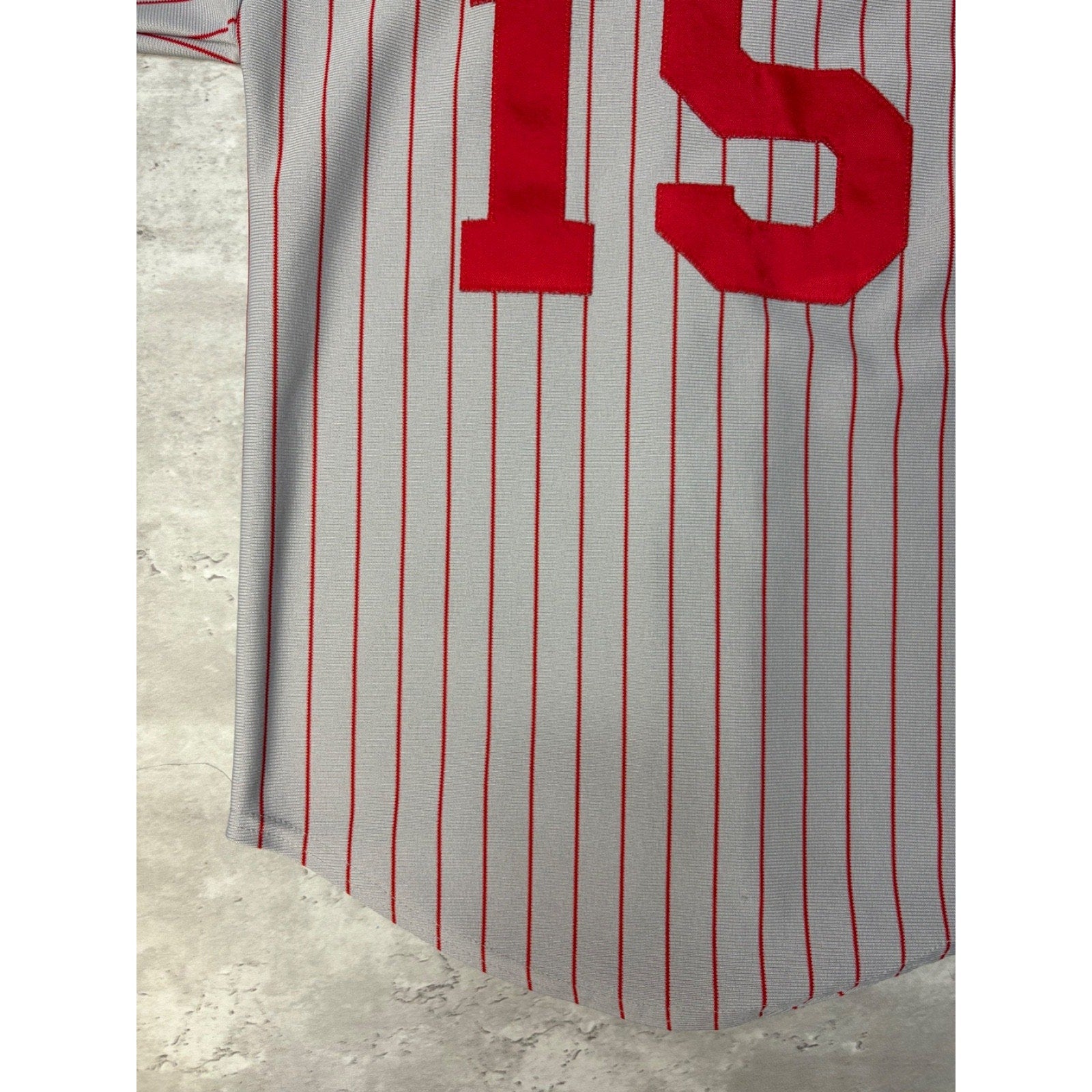 Vintage 80s/90s Spartans Pinstripe Stitched Baseball Jersey Size Small